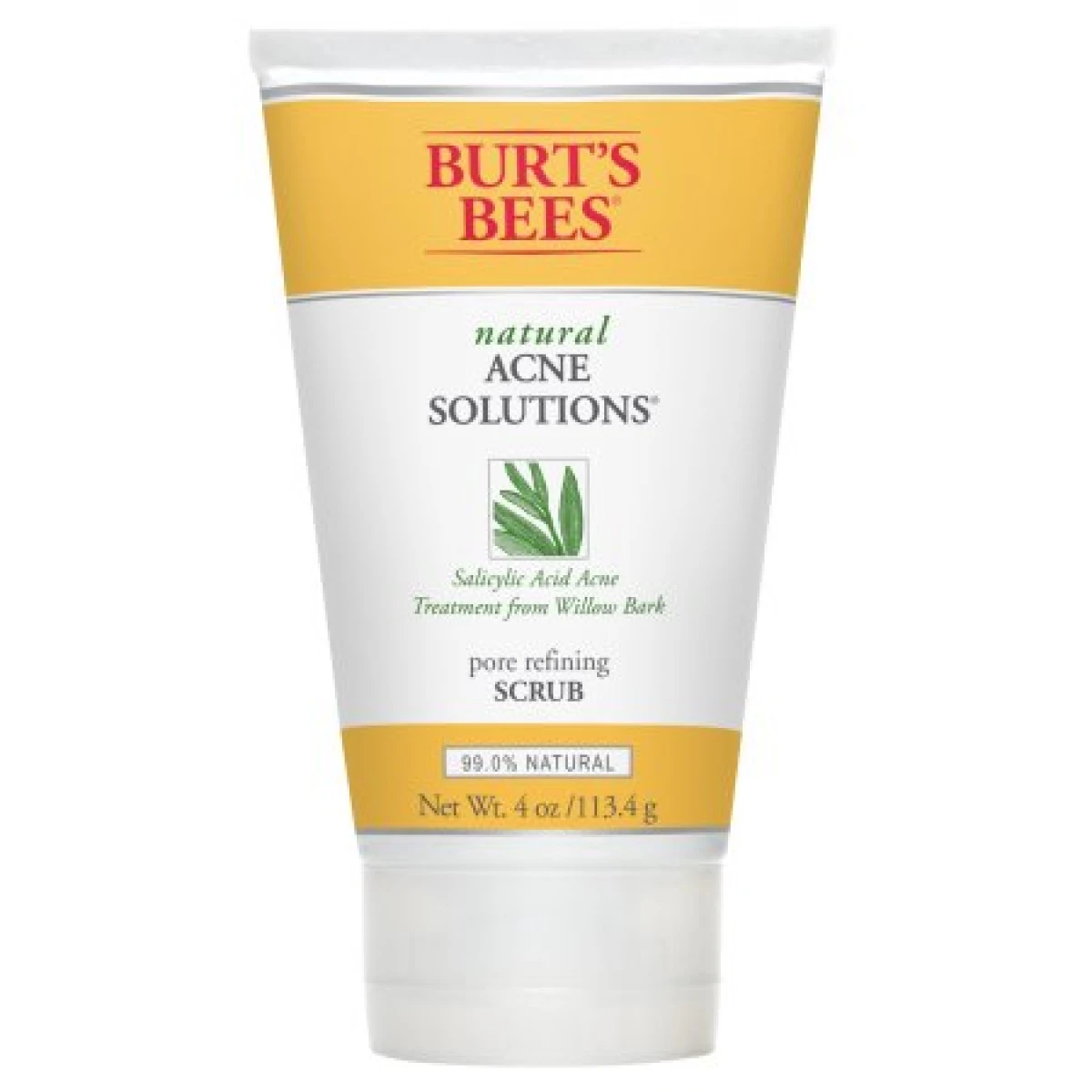 Burt's Bees Natural Acne Solutions Pore Refining Scrub, Exfoliating Face Wash For Oily Skin, 4 Oz 3 Burt's Bees Natural Acne Solutions Pore Refining Scrub, Exfoliating Face Wash For Oily Skin, 4 Oz