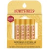Burt's Bees 100% Natural Moisturizing Lip Balm, Beeswax, 4 Ct In Blister Box -Burt's Bees 792850011984