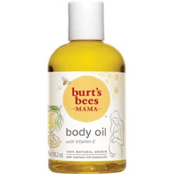 Body Oil, Burt's Bees Mama Hydrating & Smoothing Skin Care With Vitamin E, 100% Natural, 4 Ounce