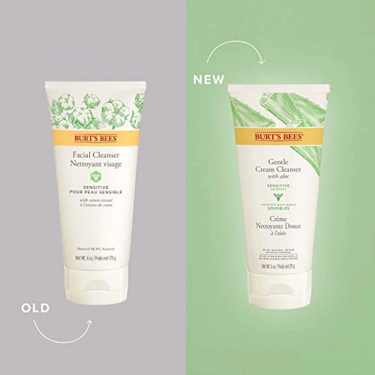 Burt's Bees Face Cleanser, Facial Wash For Sensitive Skin, Natural Skin Care, 6 Ounce (Packaging May Vary) 4 Burt's Bees Face Cleanser, Facial Wash For Sensitive Skin, Natural Skin Care, 6 Ounce (Packaging May Vary) - Image 2