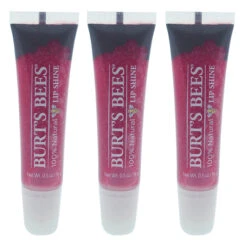 Burt's Bees Burts Bees Burts Bees Lip Shine - 050 Pucker By Burts Bees For Women - 0.5 Oz Lip Gloss - Pack Of 3