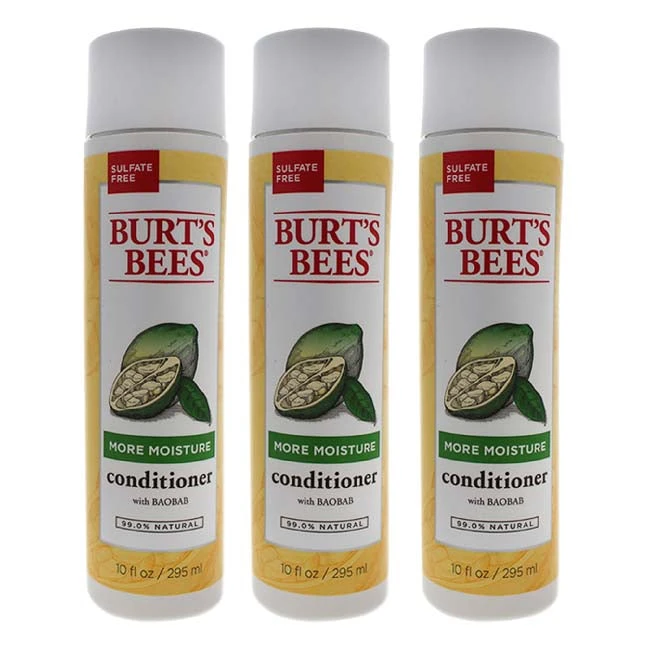 Burt's Bees Burts Bees More Moisture Baobab Conditioner By Burts Bees For Unisex - 10 Oz Conditioner - Pack Of 3 3 Burt's Bees Burts Bees More Moisture Baobab Conditioner By Burts Bees For Unisex - 10 Oz Conditioner - Pack Of 3
