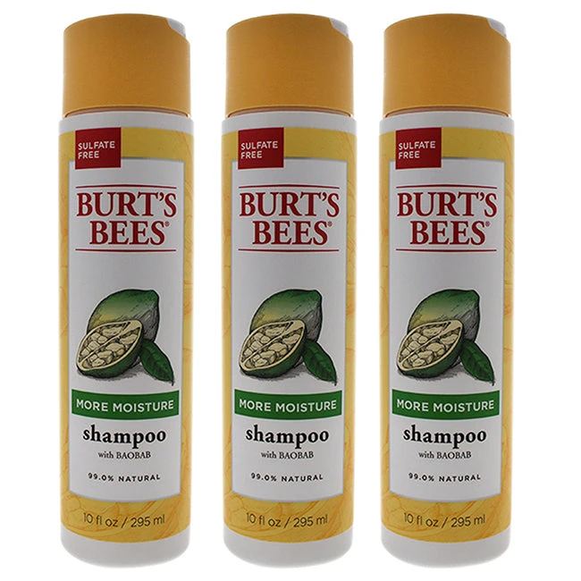 Burt's Bees Burts Bees More Moisture Baobab Shampoo By Burts Bees For Unisex - 10 Oz Shampoo - Pack Of 3 3 Burt's Bees Burts Bees More Moisture Baobab Shampoo By Burts Bees For Unisex - 10 Oz Shampoo - Pack Of 3