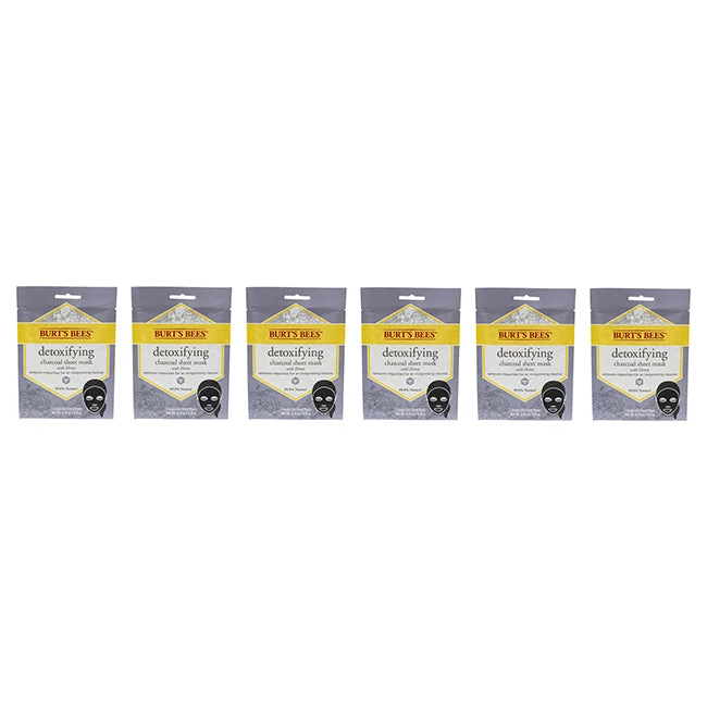 Burt's Bees Burts Bees Detoxifying Charcoal Sheet Mask By Burts Bees For Unisex - 0.33 Oz Mask - Pack Of 6 3 Burt's Bees Burts Bees Detoxifying Charcoal Sheet Mask By Burts Bees For Unisex - 0.33 Oz Mask - Pack Of 6