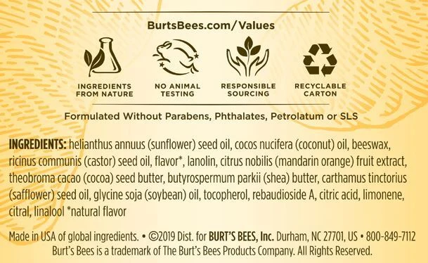 3 X Burt's Bees Sweet Mandarin Lip Balm 4.25g 4 3 X Burt's Bees Sweet Mandarin Lip Balm 4.25g - Image 2