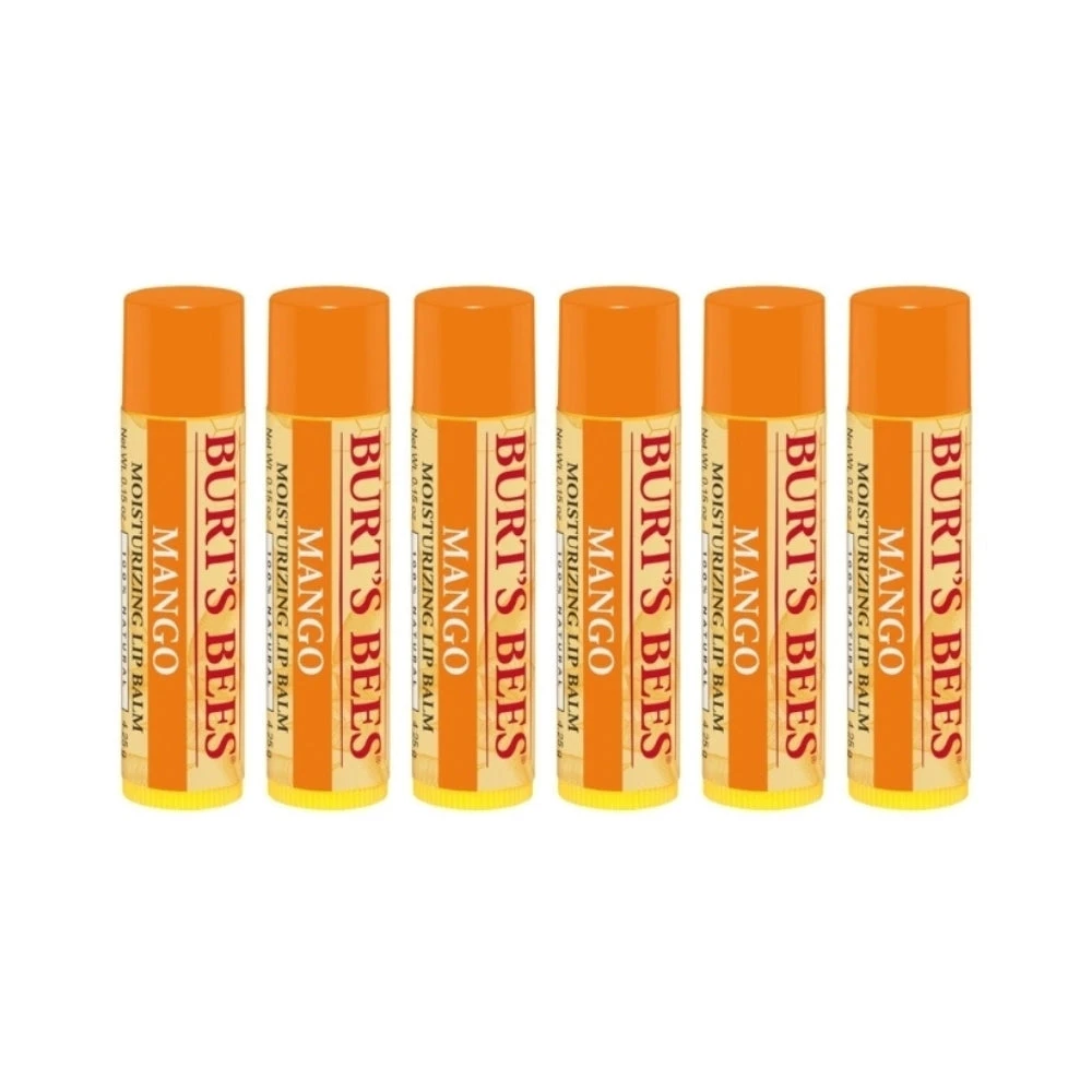 6 X Burt's Bees Mango Lip Balm 4.25g 3 6 X Burt's Bees Mango Lip Balm 4.25g