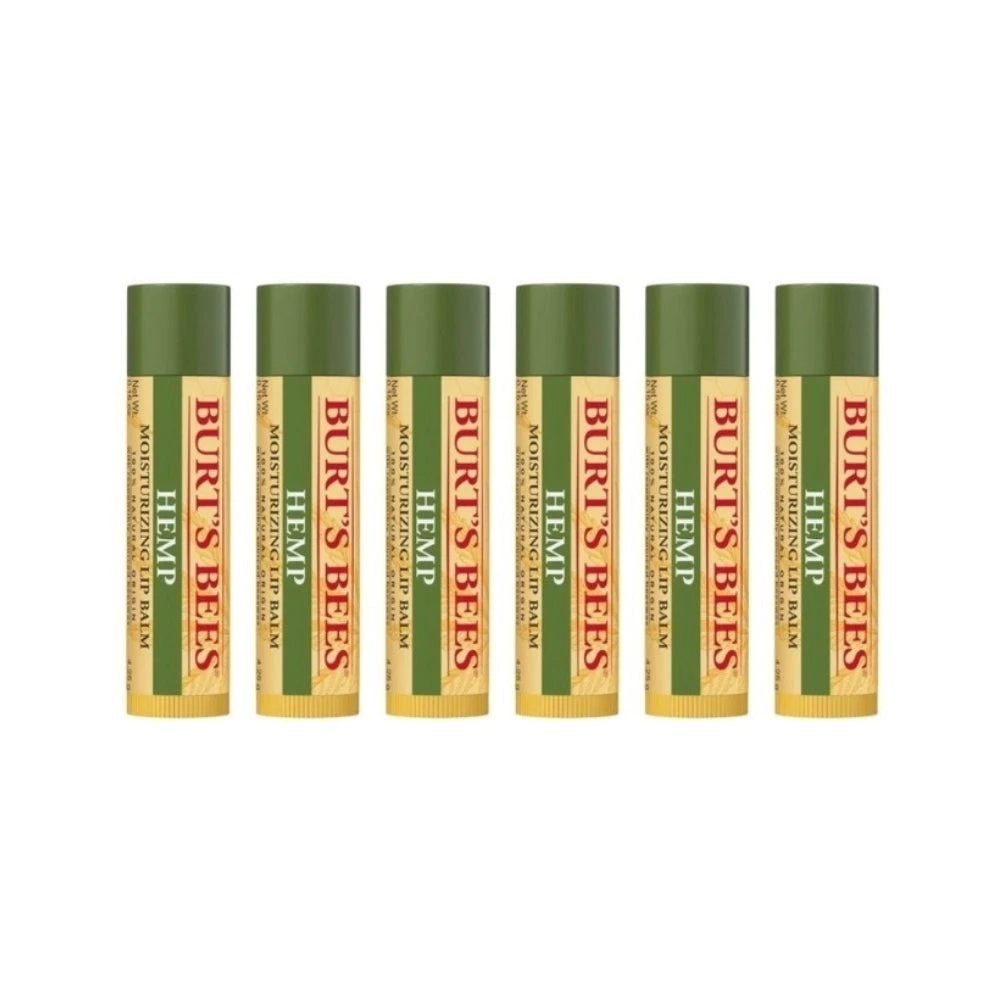 6 X Burt's Bees Hemp Lip Balm 4.25g 3 6 X Burt's Bees Hemp Lip Balm 4.25g