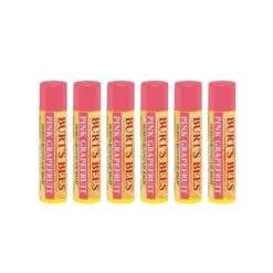 6 X Burt's Bees Pink Grapefruit Lip Balm 4.25g