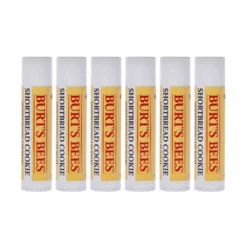 6 X Burt's Bees Shortbread Cookie Lip Balm 4.25g