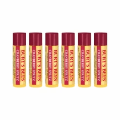 6 X Burt's Bees Cranberry Spritz Lip Balm 4.25g