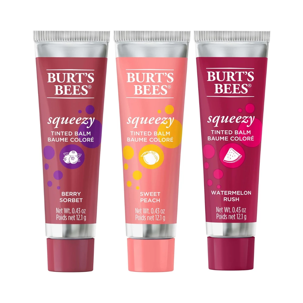 Burt's Bees Squeezy Tinted Lip Balm Trio Gift Set 4 Burt's Bees Squeezy Tinted Lip Balm Trio Gift Set - Image 2