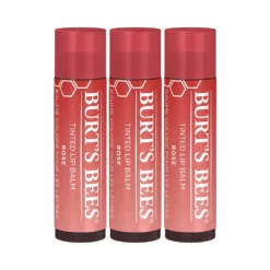 3 X Burt's Bees Tinted Lip Balm 4.25g - Rose