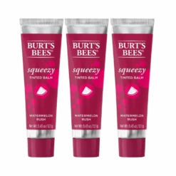 3 X Burt's Bees Squeezy Tinted Lip Balm 12.1g - Watermelon Rush