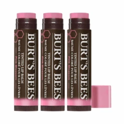 3 X Burt's Bees Tinted Lip Balm 4.25g - Pink Blossom