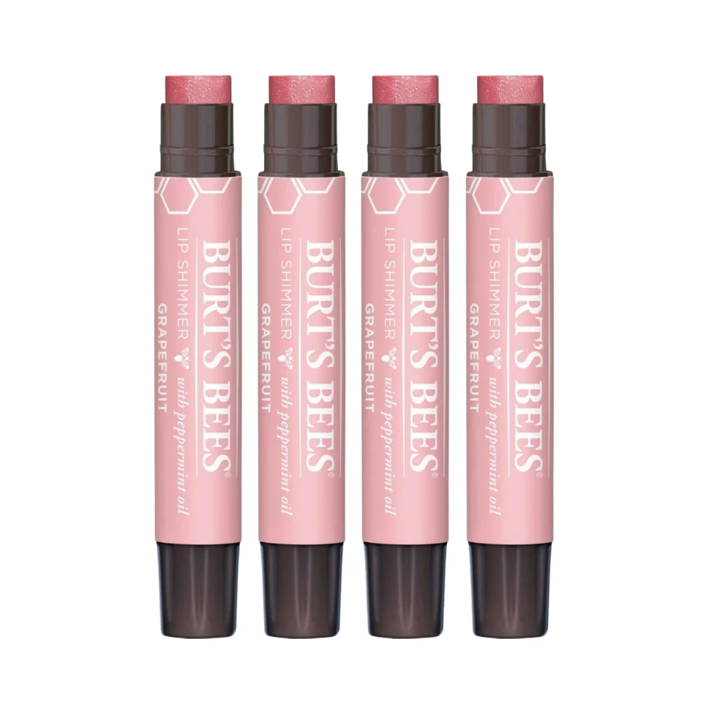 4 X Burt's Bees Lip Shimmer 2.6g - Grapefruit 3 4 X Burt's Bees Lip Shimmer 2.6g - Grapefruit