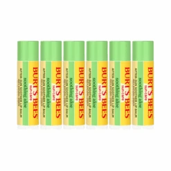 6 X Burt's Bees After Sun Soother Aloe Lip Balm 4.25g