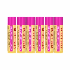 6 X Burt's Bees Dragonfruit Lemon Lip Balm 4.25g