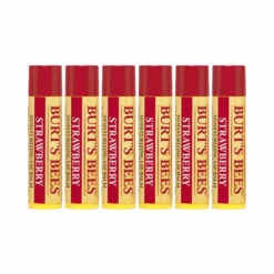 6 X Burt's Bees Strawberry Lip Balm 4.25g