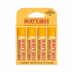 Burt's Bees Beeswax Lip Balm Pack 4 X 4.25g
