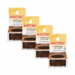 4 X Burt's Bees Conditioning Lip Scrub 7.08g - Mocha