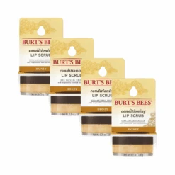 4 X Burt's Bees Conditioning Lip Scrub 7.08g - Honey