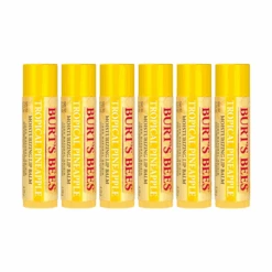 6 X Burt's Bees Tropical Pineapple Lip Balm 4.25g