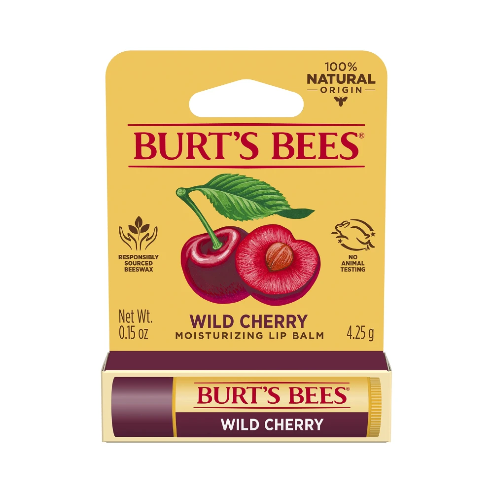 3 X Burt's Bees Wild Cherry Lip Balm 4.25g 4 3 X Burt's Bees Wild Cherry Lip Balm 4.25g - Image 2