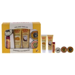Burt's Bees Burts Bees Tips And Toes Kit By Burts Bees For Women - 6 Pc Kit 0.3oz Hand Salve, 0.25oz Almond And Milk Hand Cream, 0.3oz Lemon Butter Cuticle Cream, 0.75oz Coconut Foot Cream, 0.75oz Honey And Grapeseed Hand Cream, 0.15oz Pomegranate Moisturizing Lip Ba