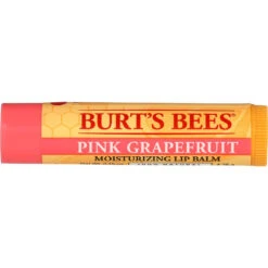 Burt's Bees 100% Natural Moisturizing Lip Balm, Pink Grapefruit With Beeswax And Fruit Extracts - 1 Tube