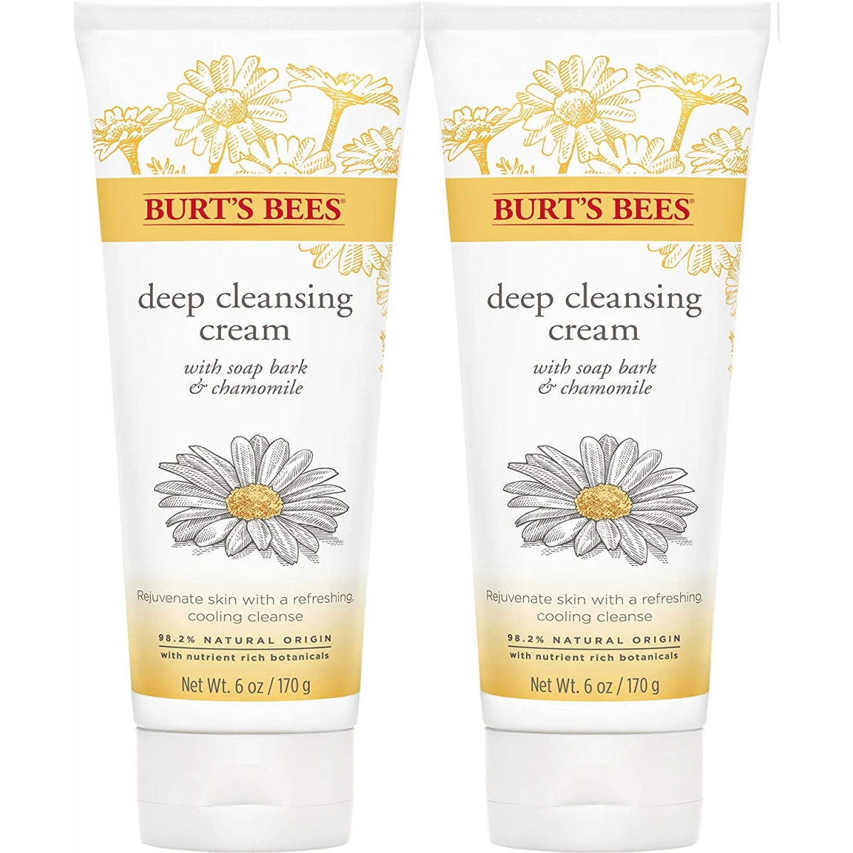 Burt's Bees Soap Bark And Chamomile Deep Cleansing Cream, 6 Ounce Pack Of 2 3 Burt's Bees Soap Bark And Chamomile Deep Cleansing Cream, 6 Ounce Pack Of 2